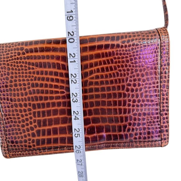 Vintage Jay Herbert New York Brown Leather Handbag/Crossbody Bag Size S - Picture 8 of 10